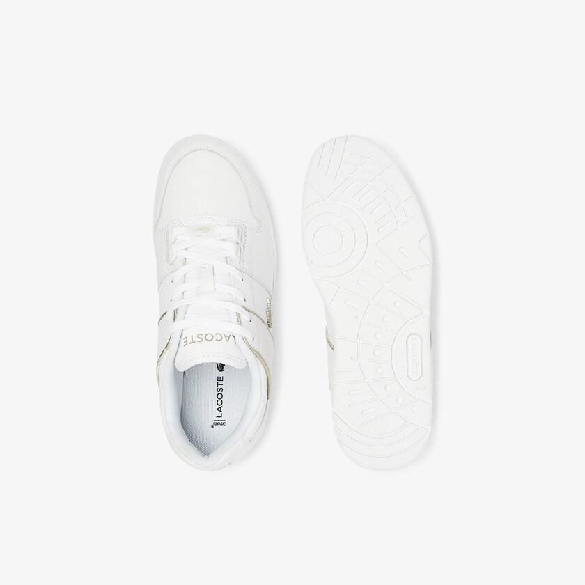 Women's Lacoste White Sneakers Thrill Leather and Synthetic OQ7-56065I6