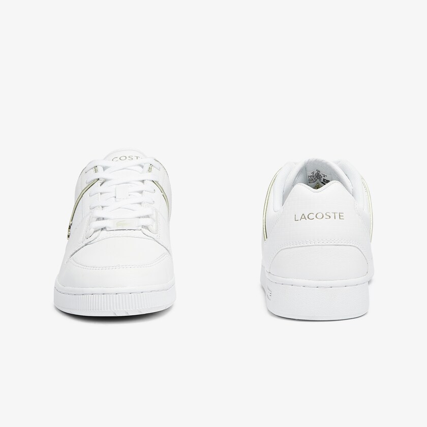 Women's Lacoste White Sneakers Thrill Leather and Synthetic OQ7-56065I6