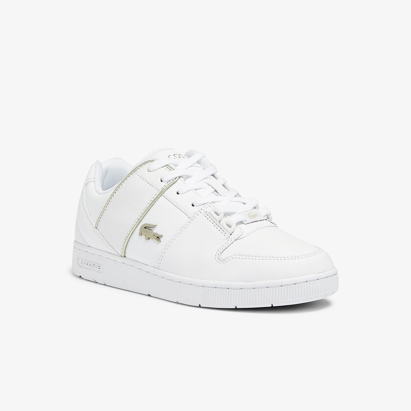 Women's Lacoste White Sneakers Thrill Leather and Synthetic OQ7-56065I6