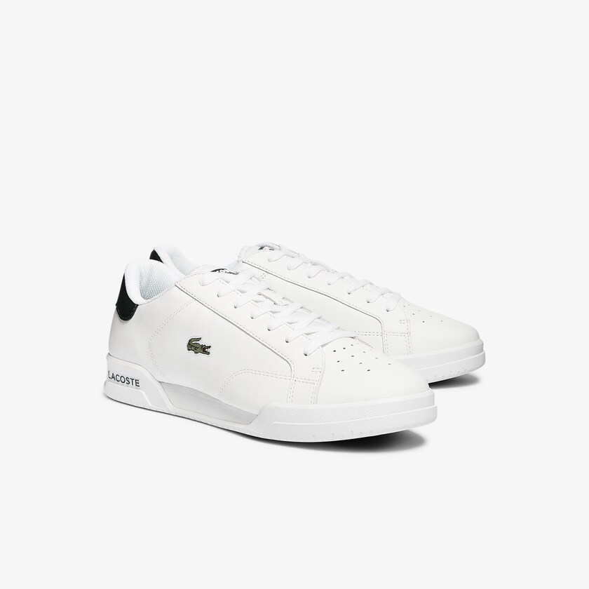 Men's Lacoste White Sneakers Twin Serve Leather Colour-Pop GZ3-11351T9
