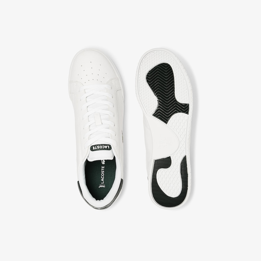 Men's Lacoste White Sneakers Twin Serve Leather Colour-Pop GZ3-11351T9