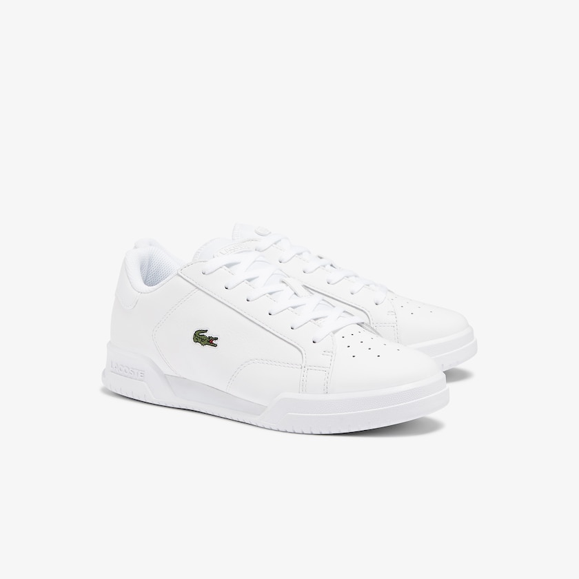 Women's Lacoste White Sneakers Twin Serve Leather Cupsole TD7-09440O0