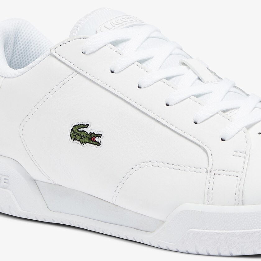 Women's Lacoste White Sneakers Twin Serve Leather Cupsole TD7-09440O0