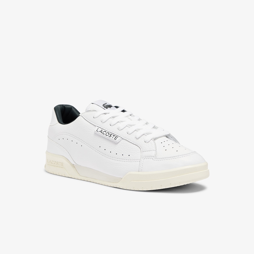 Men's Lacoste White Sneakers Twin Serve Luxe Leather IP2-18981J0