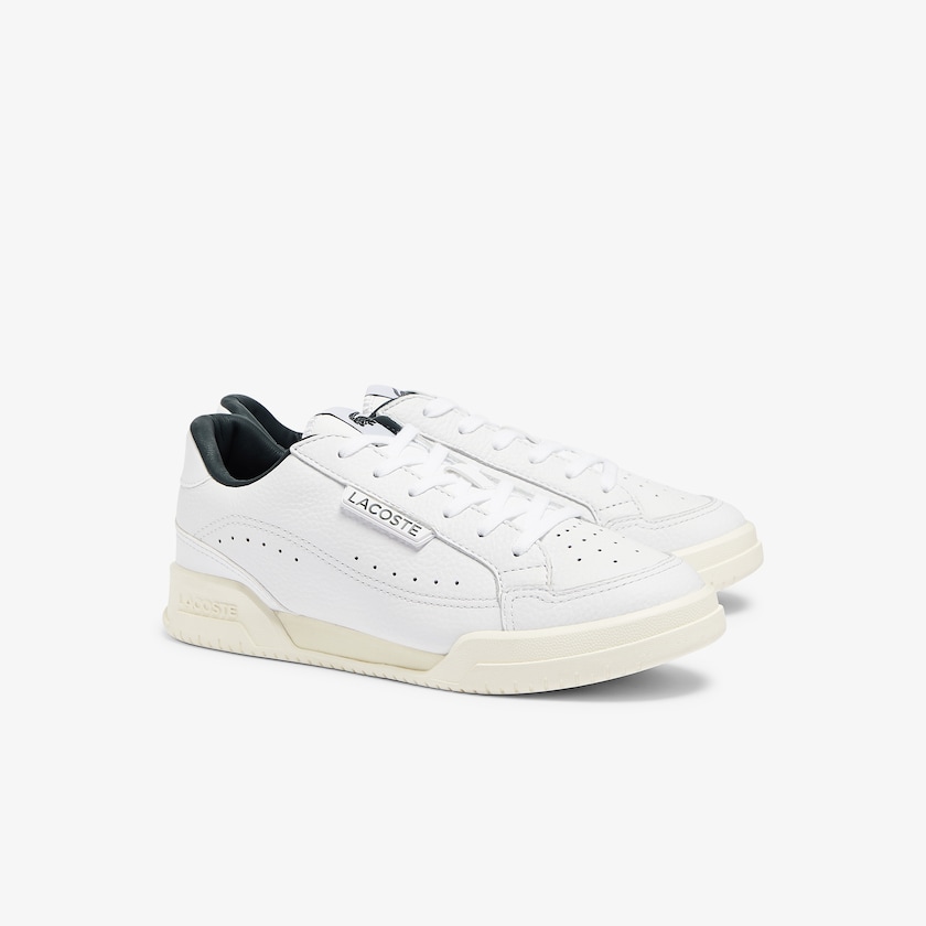 Women's Lacoste White Sneakers Twin Serve Luxe Leather and Synthetic AQ1-32093B9