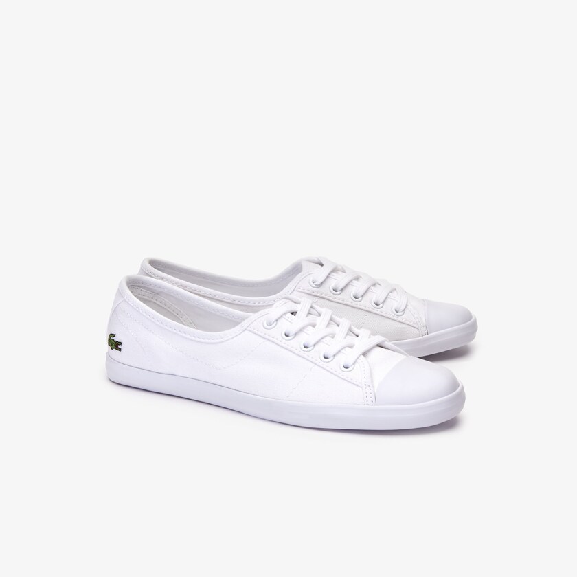 Women's Lacoste White Sneakers Ziane Canvas ML7-31473C1