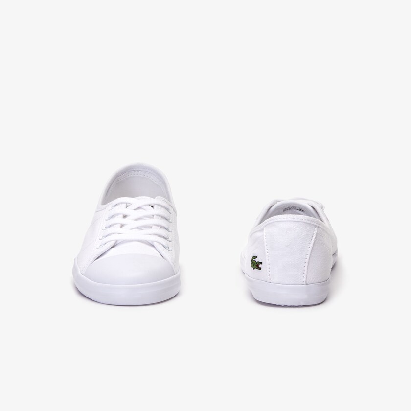 Women's Lacoste White Sneakers Ziane Canvas ML7-31473C1