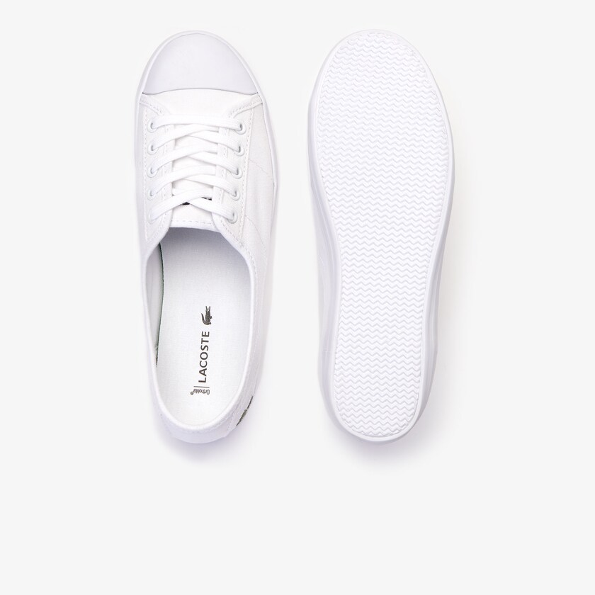 Women's Lacoste White Sneakers Ziane Canvas ML7-31473C1