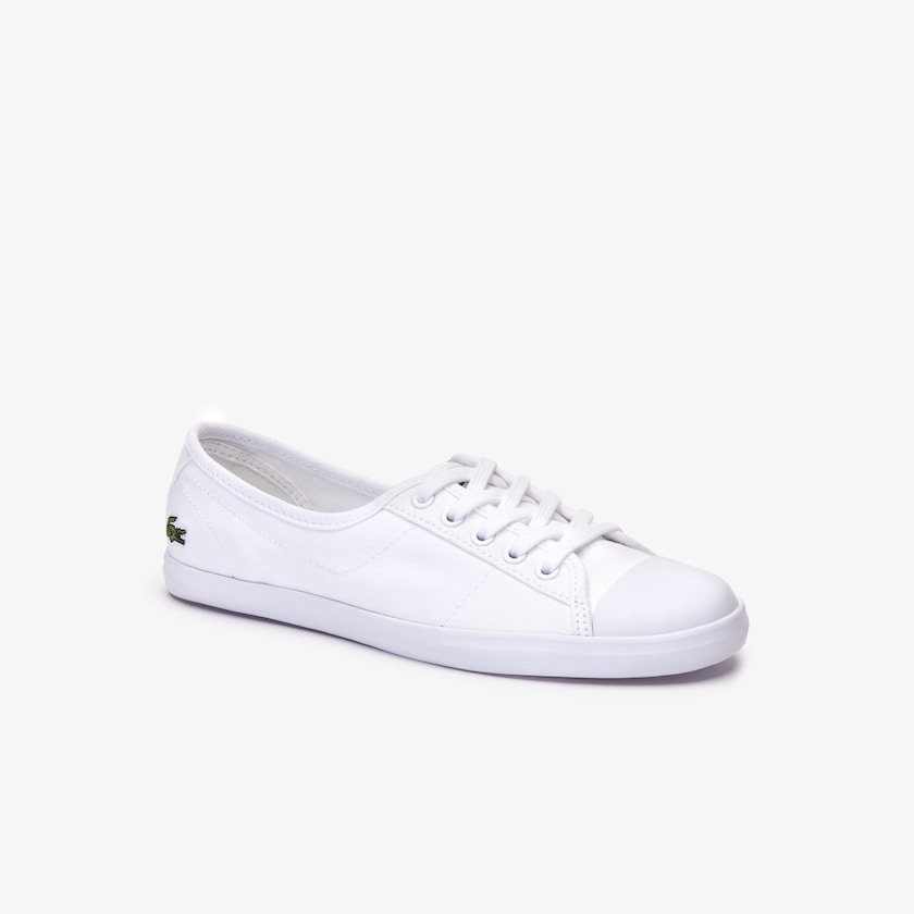 Women's Lacoste White Sneakers Ziane Canvas ML7-31473C1