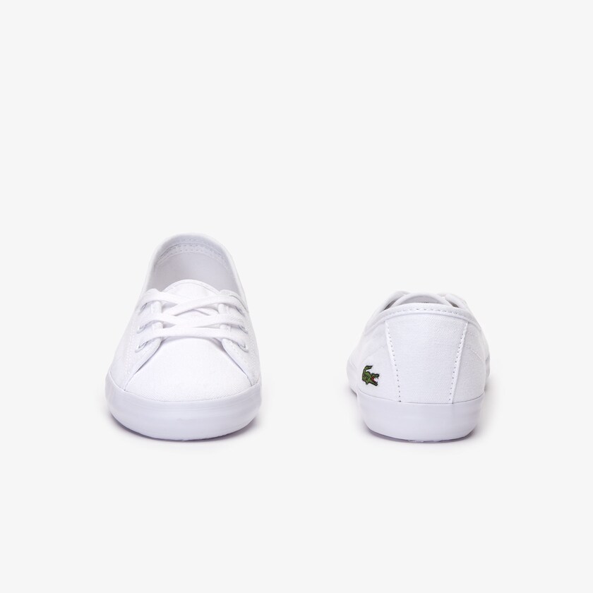 Women's Lacoste White Sneakers Ziane Chunky Canvas EL8-83428W5