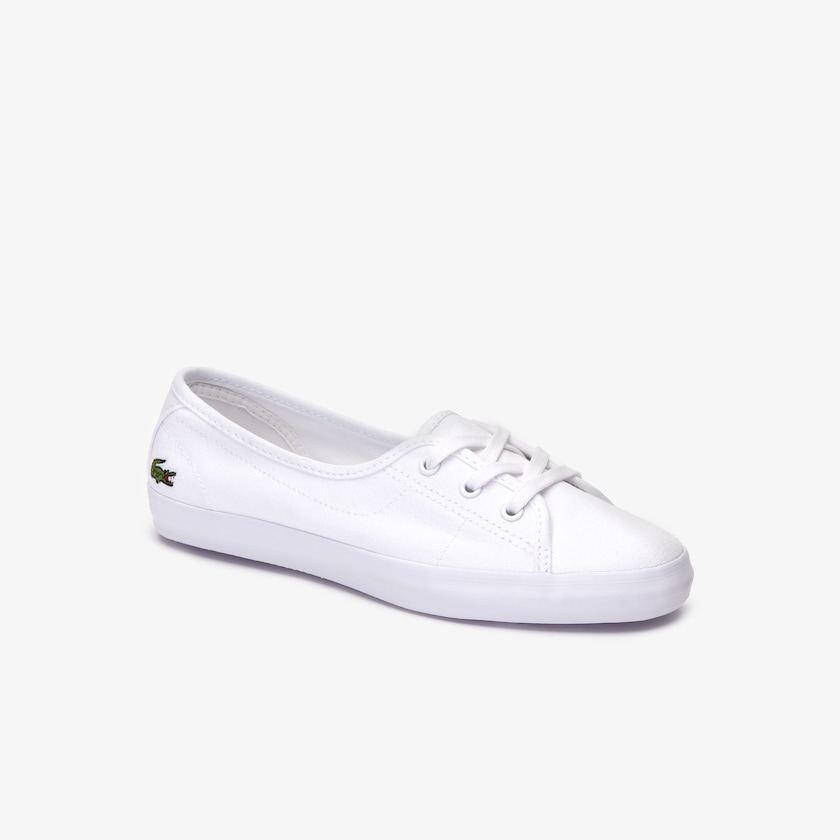 Women's Lacoste White Sneakers Ziane Chunky Canvas EL8-83428W5