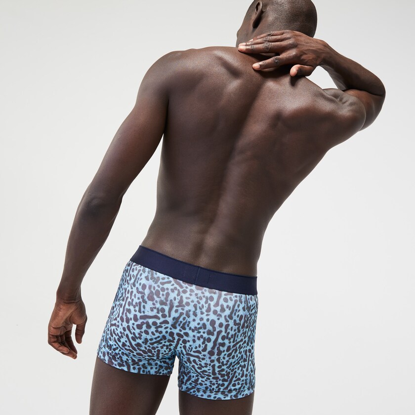 Men's Lacoste White Shorts x National Geographic Polyester Trunk QI1-01180M3
