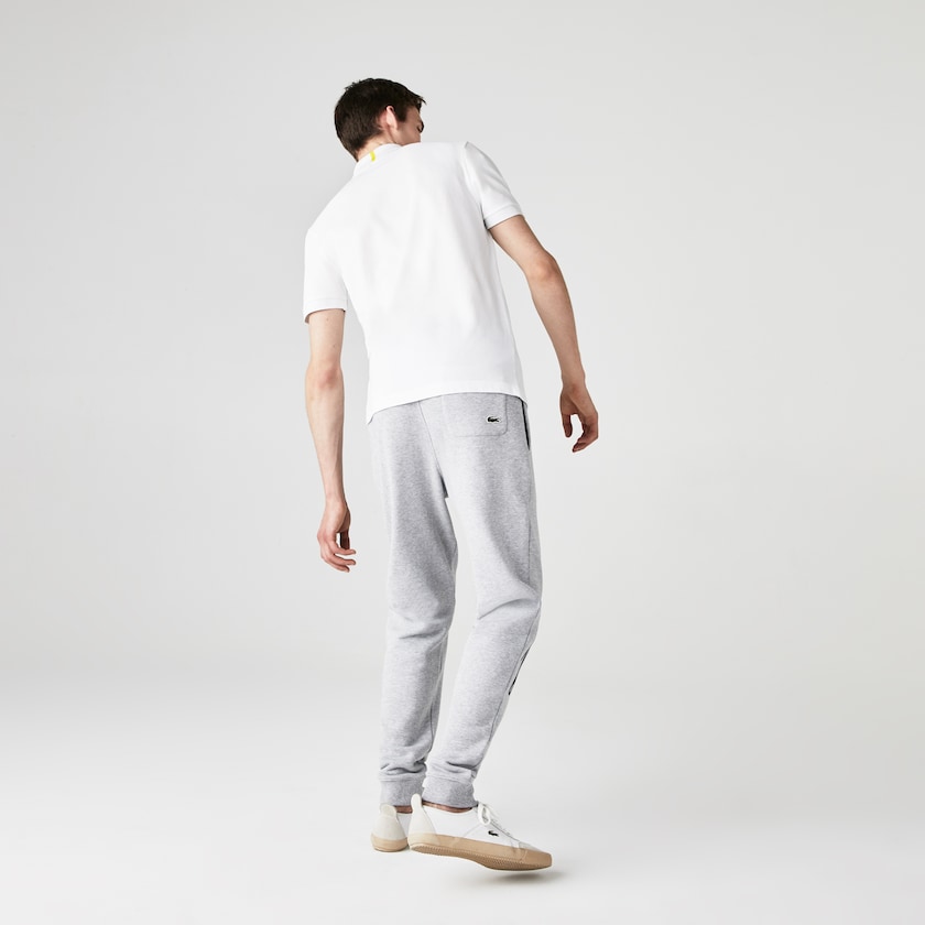 Men's Lacoste White Shirts x National Geographic Regular Fit Organic Cotton Polo YY9-63856J5