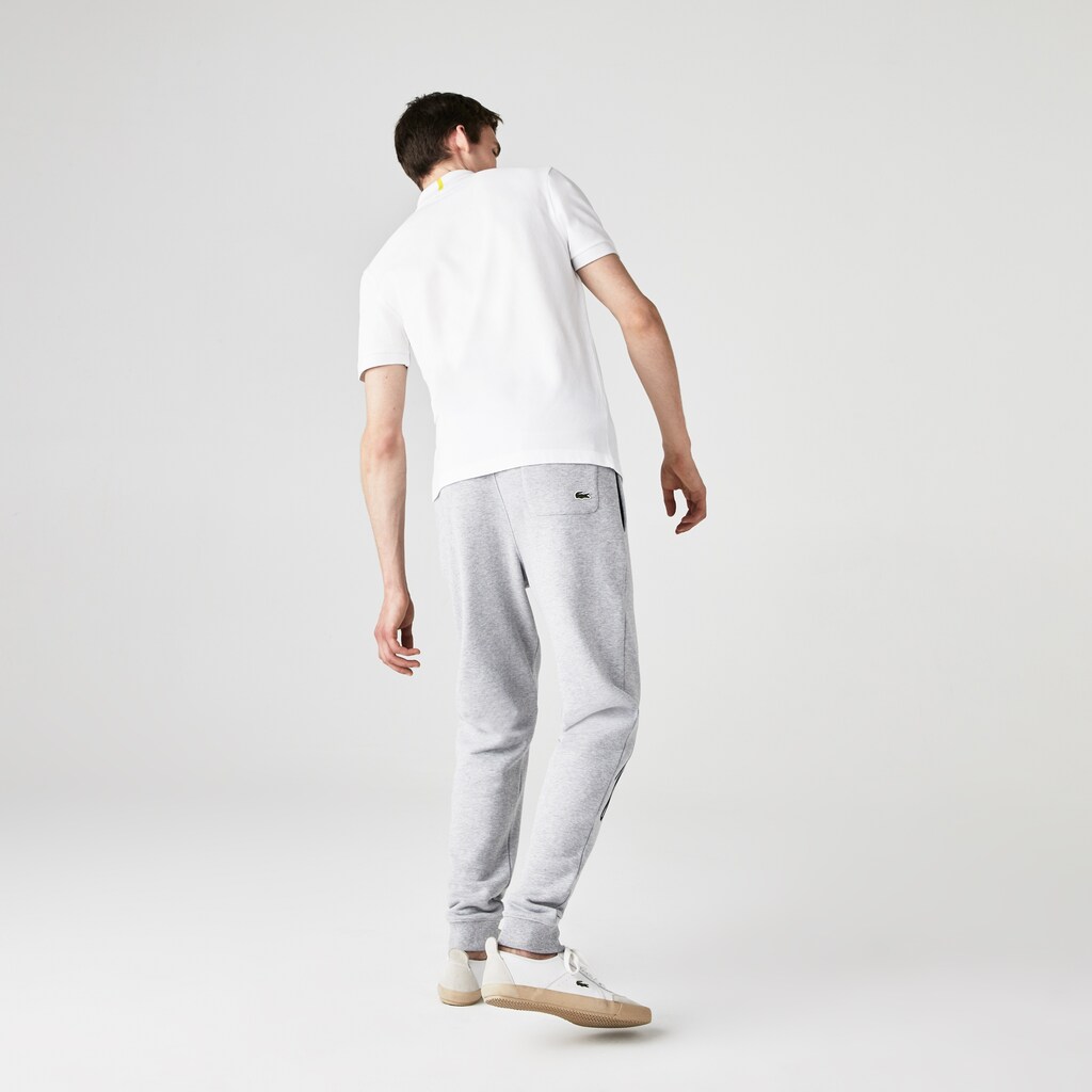 Men's Lacoste White Polo Shirts x National Geographic Regular Fit Organic Cotton ZX8-64046O7