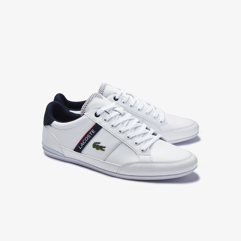Men's Lacoste White / Beige Sneakers Chaymon Textile and Synthetic DM1-60206N5