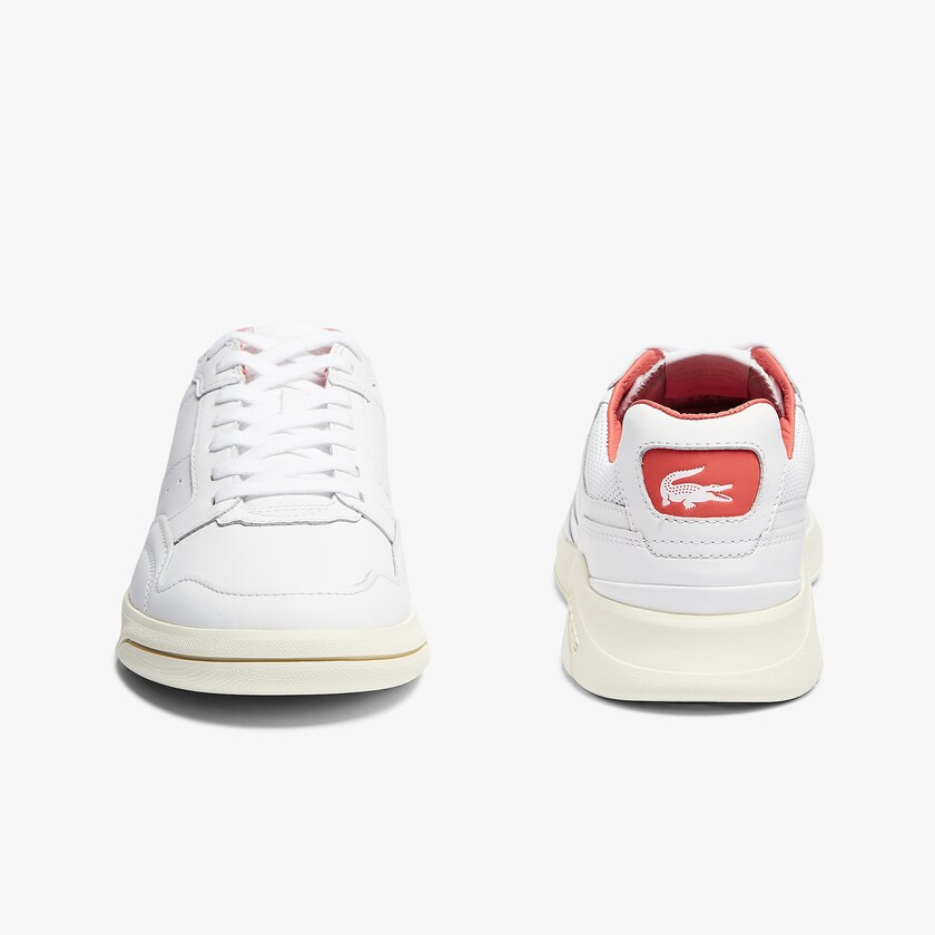 Men's Lacoste White / Beige Sneakers Game Advance Luxe Leather and Synthetic BL3-33313G6