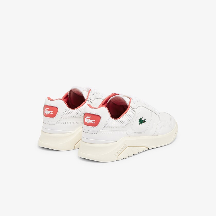Women's Lacoste White / Beige Sneakers Game Advance Luxe Leather RO3-68736M7