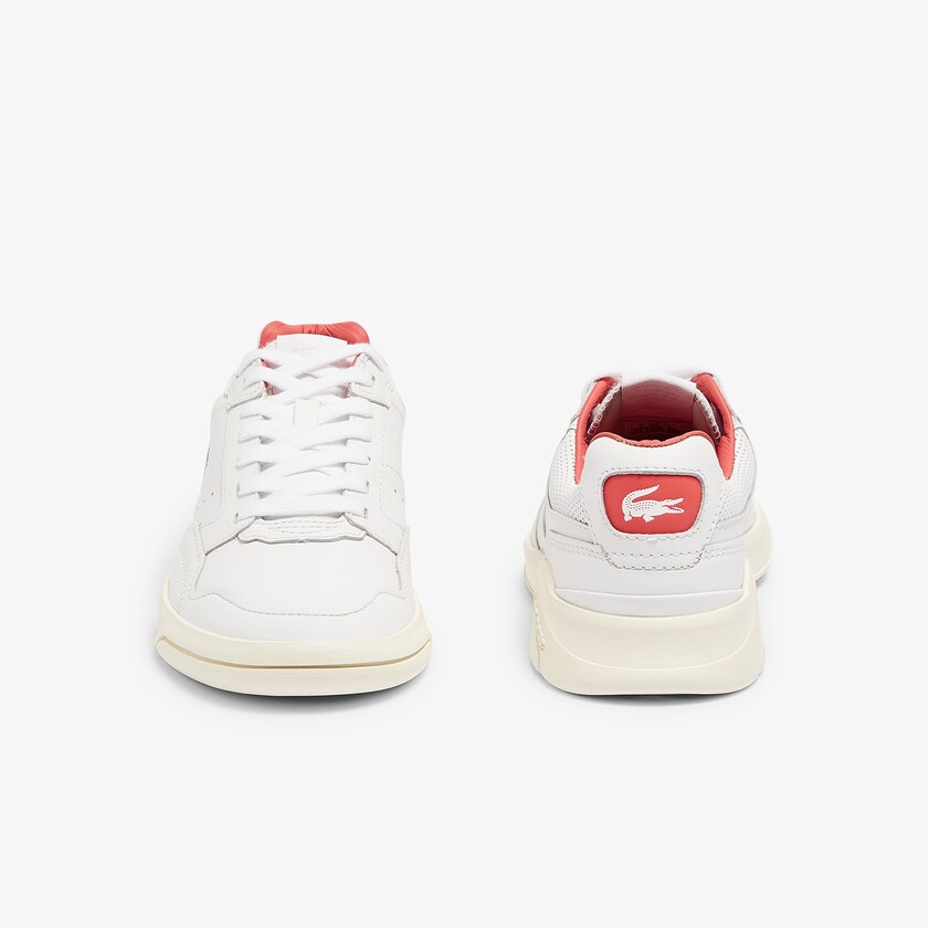 Women's Lacoste White / Beige Sneakers Game Advance Luxe Leather RO3-68736M7