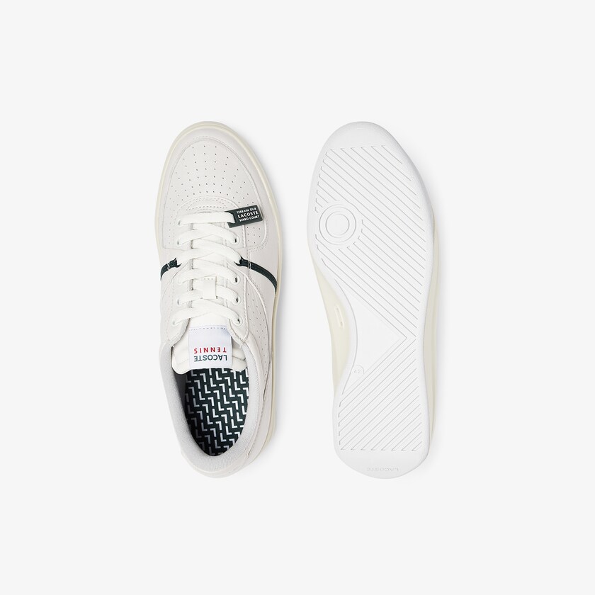 Men's Lacoste White / Beige Sneakers Quantace Leather PX1-58635N8