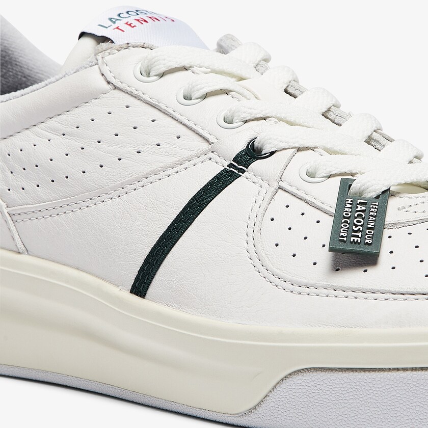 Men's Lacoste White / Beige Sneakers Quantace Leather PX1-58635N8