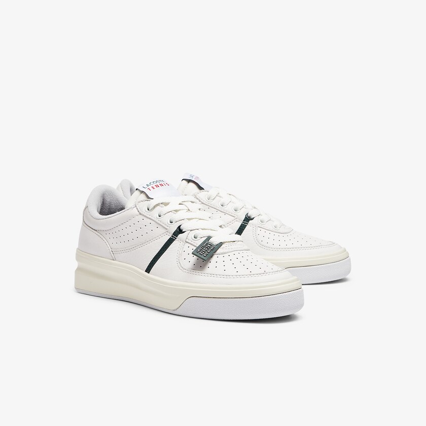 Women's Lacoste White / Beige Sneakers Quantace Leather CZ3-23652I3