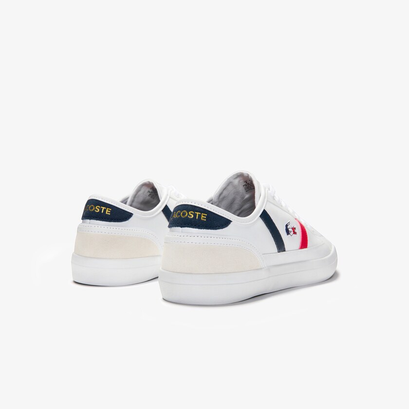 Men's Lacoste White / Beige Sneakers Sideline Leather Tricolore ES3-29902F4