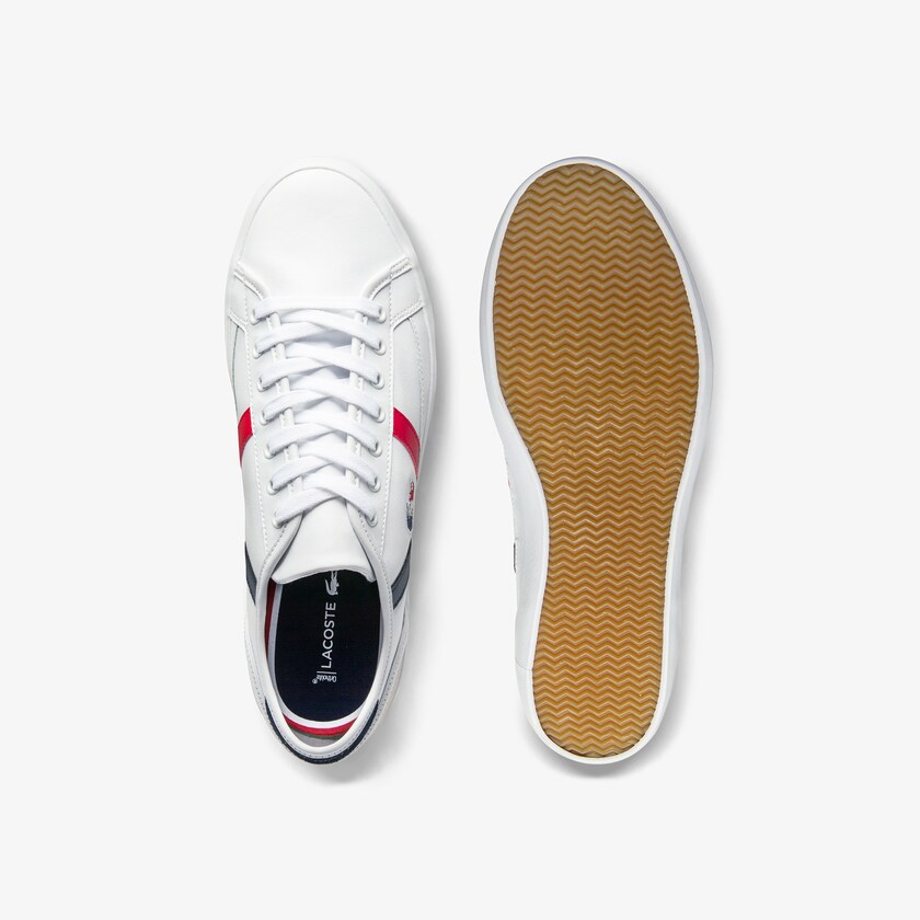 Men's Lacoste White / Beige Sneakers Sideline Leather Tricolore ES3-29902F4