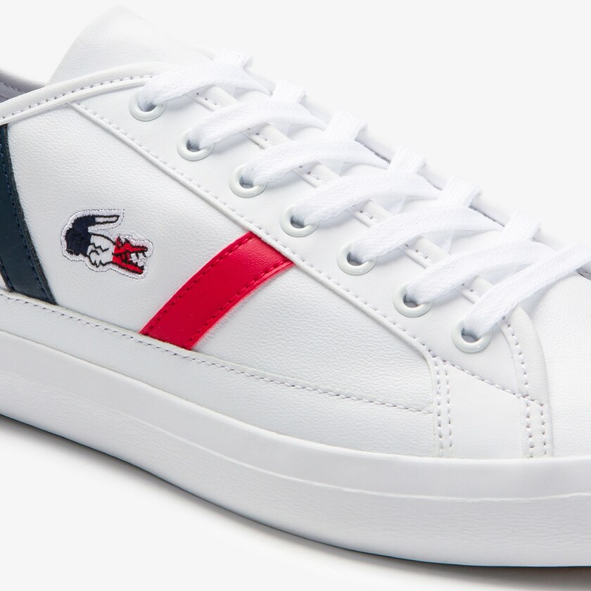 Men's Lacoste White / Beige Sneakers Sideline Leather Tricolore ES3-29902F4