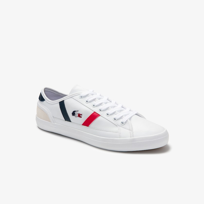 Men's Lacoste White / Beige Sneakers Sideline Leather Tricolore ES3-29902F4