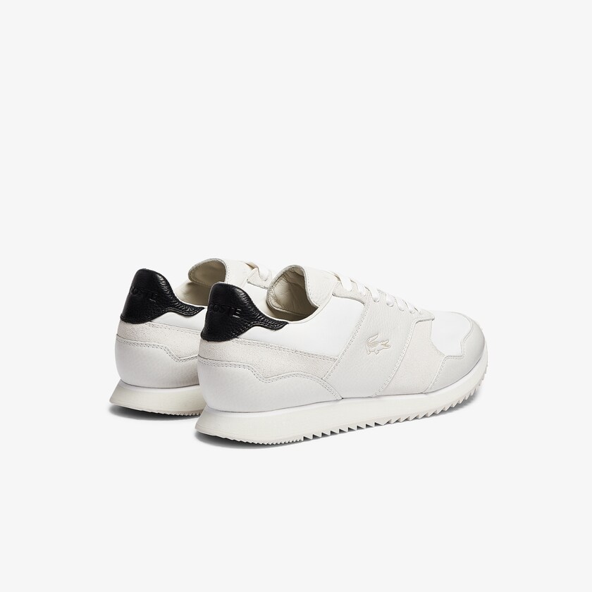 Men's Lacoste White / Black Sneakers Aesthet Luxe Leather BM2-30733R0