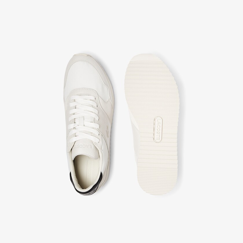 Men's Lacoste White / Black Sneakers Aesthet Luxe Leather BM2-30733R0