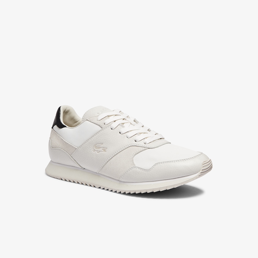 Men's Lacoste White / Black Sneakers Aesthet Luxe Leather BM2-30733R0