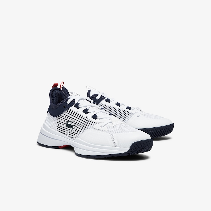 Women's Lacoste White / Coral Sneakers AG-LT 21 Textile and Synthetic BQ7-77037B8