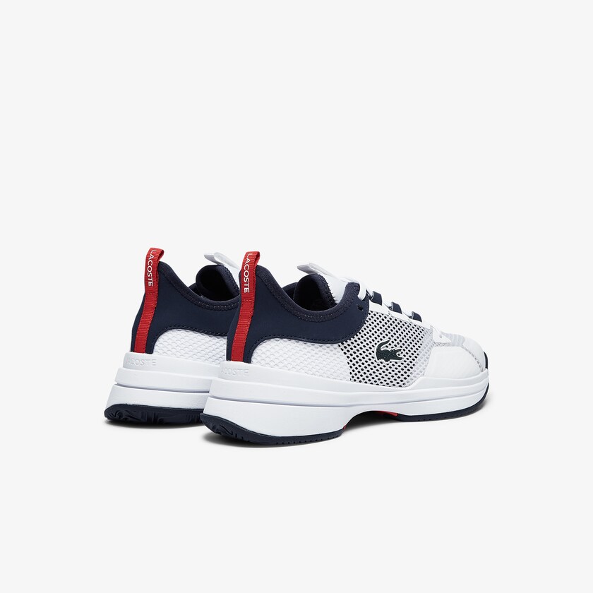 Women's Lacoste White / Coral Sneakers AG-LT 21 Textile and Synthetic BQ7-77037B8