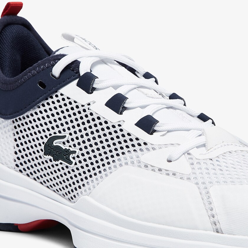 Women's Lacoste White / Coral Sneakers AG-LT 21 Textile and Synthetic BQ7-77037B8