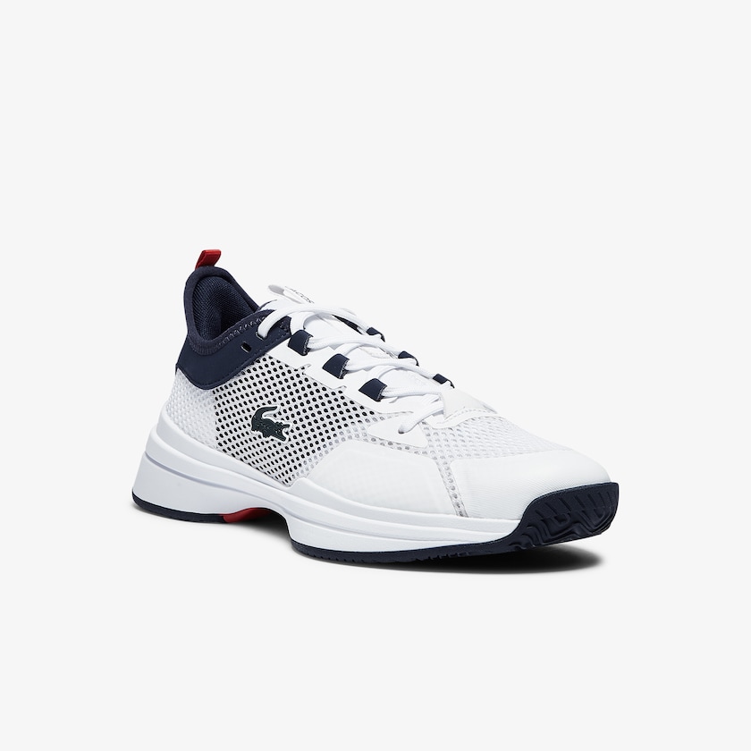 Women's Lacoste White / Coral Sneakers AG-LT 21 Textile and Synthetic BQ7-77037B8