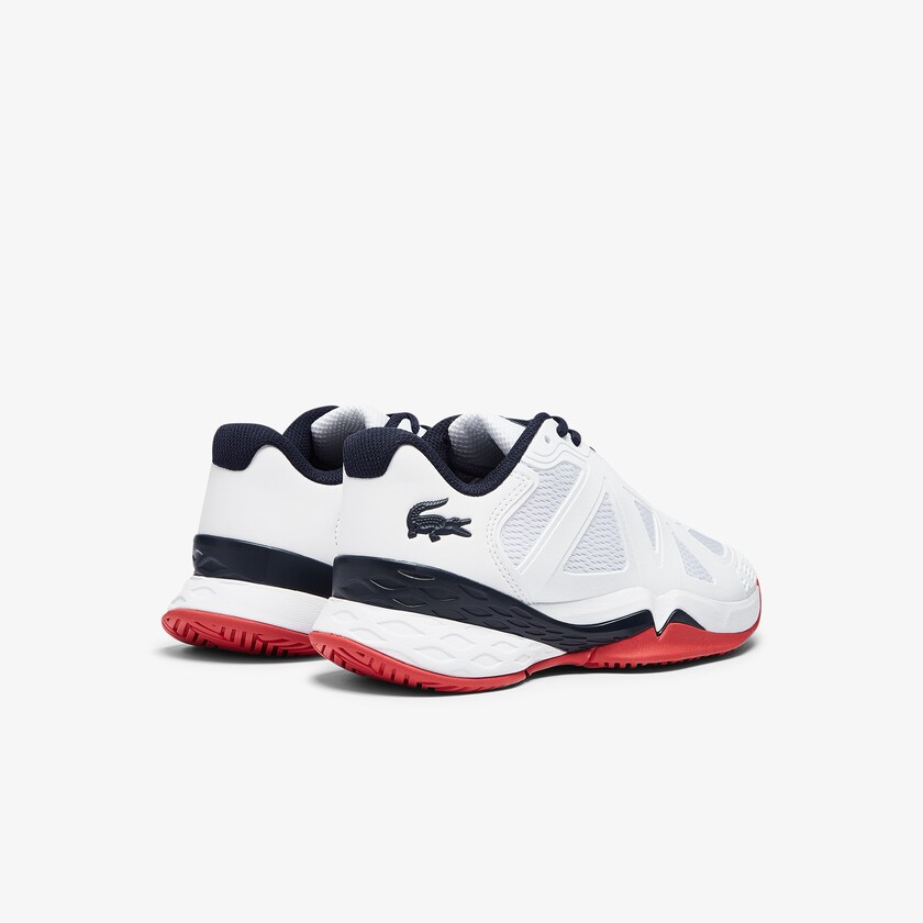 Women's Lacoste White / Coral Sneakers LC Scale II Textile QB2-13511R4