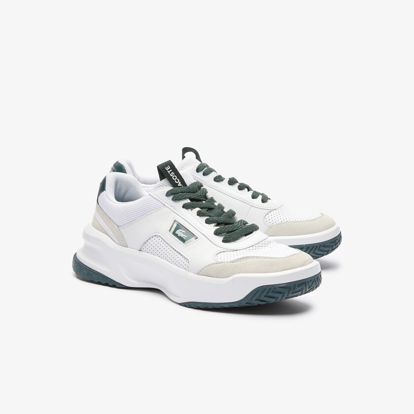 Men's Lacoste White / Dark Green Sneakers Ace Lift Colourblock Leather Reflective YV4-99609C4