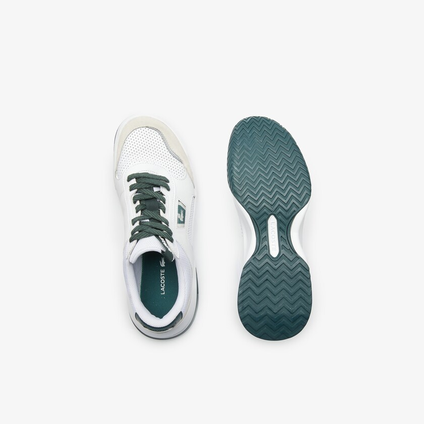 Men's Lacoste White / Dark Green Sneakers Ace Lift Colourblock Leather Reflective YV4-99609C4