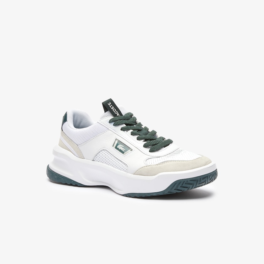 Men's Lacoste White / Dark Green Sneakers Ace Lift Colourblock Leather Reflective YV4-99609C4