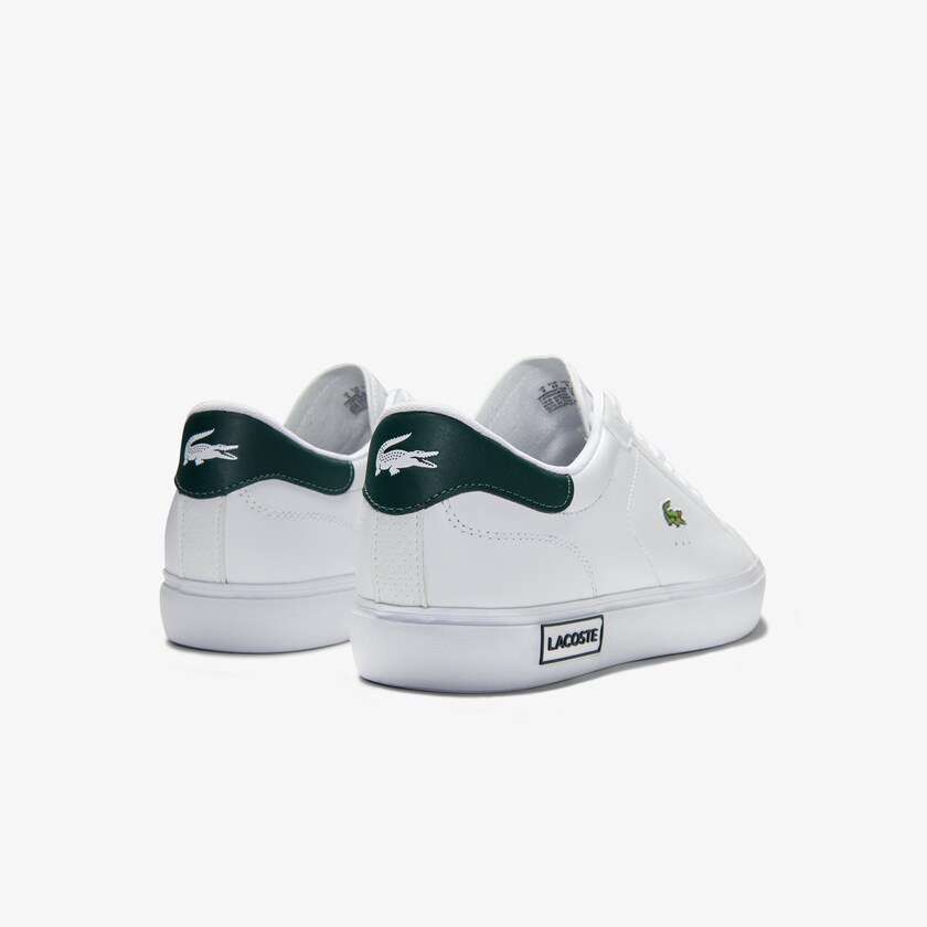 Men's Lacoste White / Dark Green Sneakers Power Court Low Top LS5-30173X0