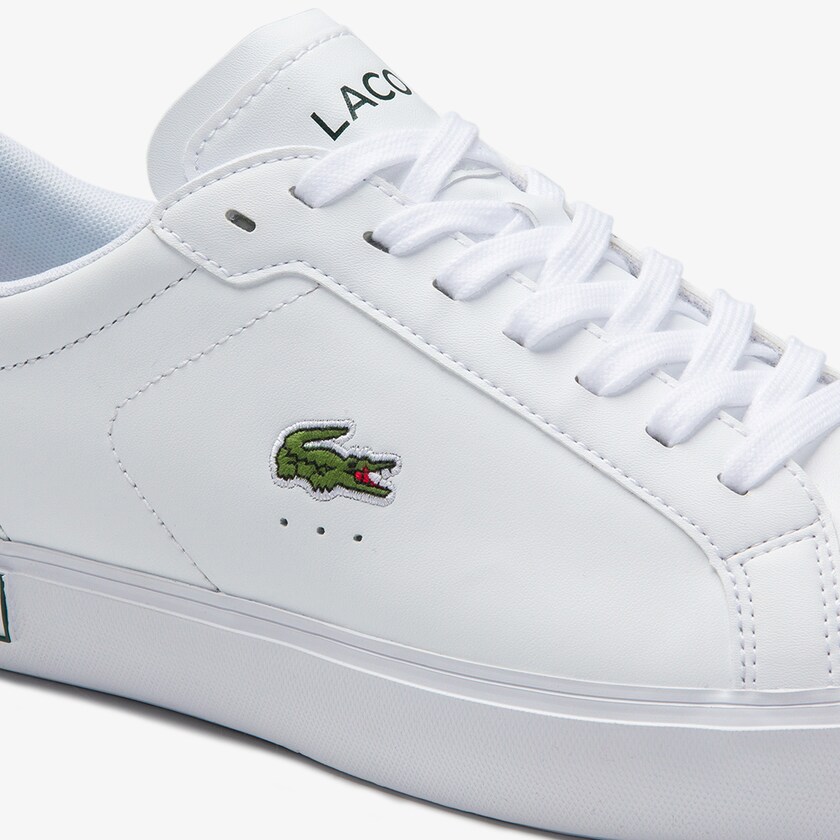 Men's Lacoste White / Dark Green Sneakers Power Court Low Top LS5-30173X0