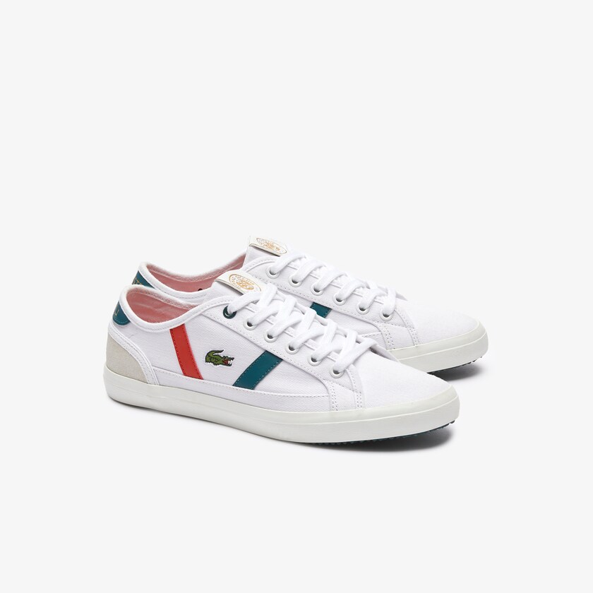 Women's Lacoste White / Green Sneakers Sideline Roland Garros AB1-38743C7