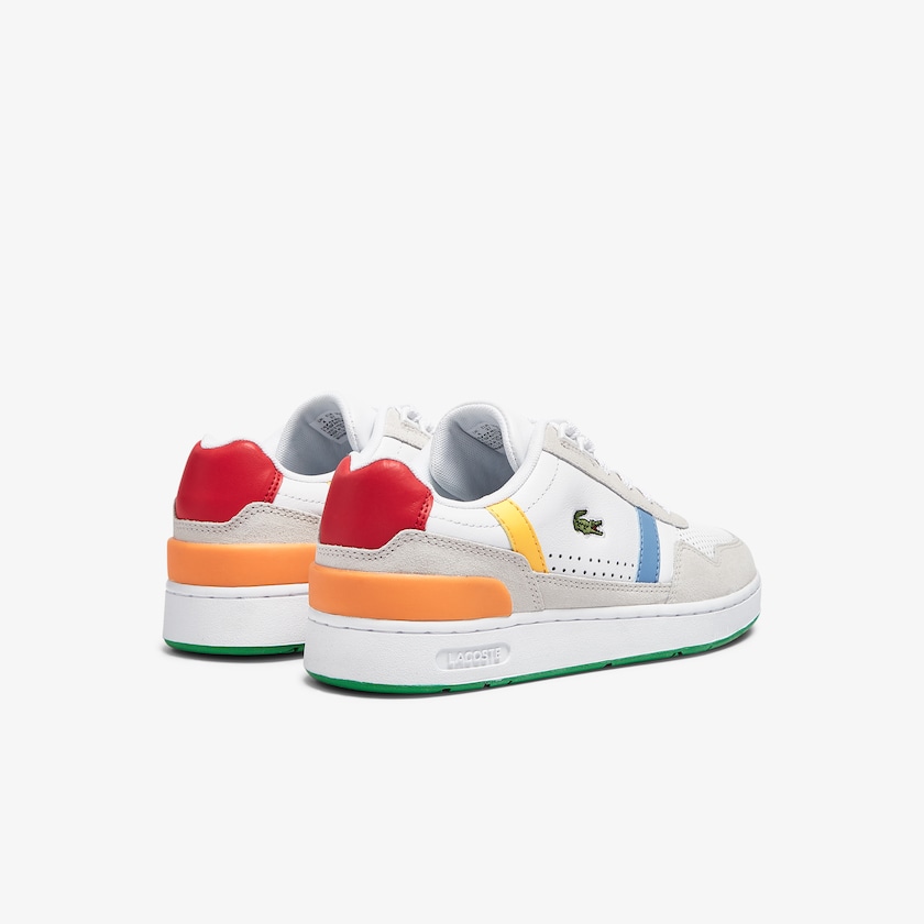 Women's Lacoste White / Green Sneakers T-Clip Leather x Polaroid ZG8-73627L8