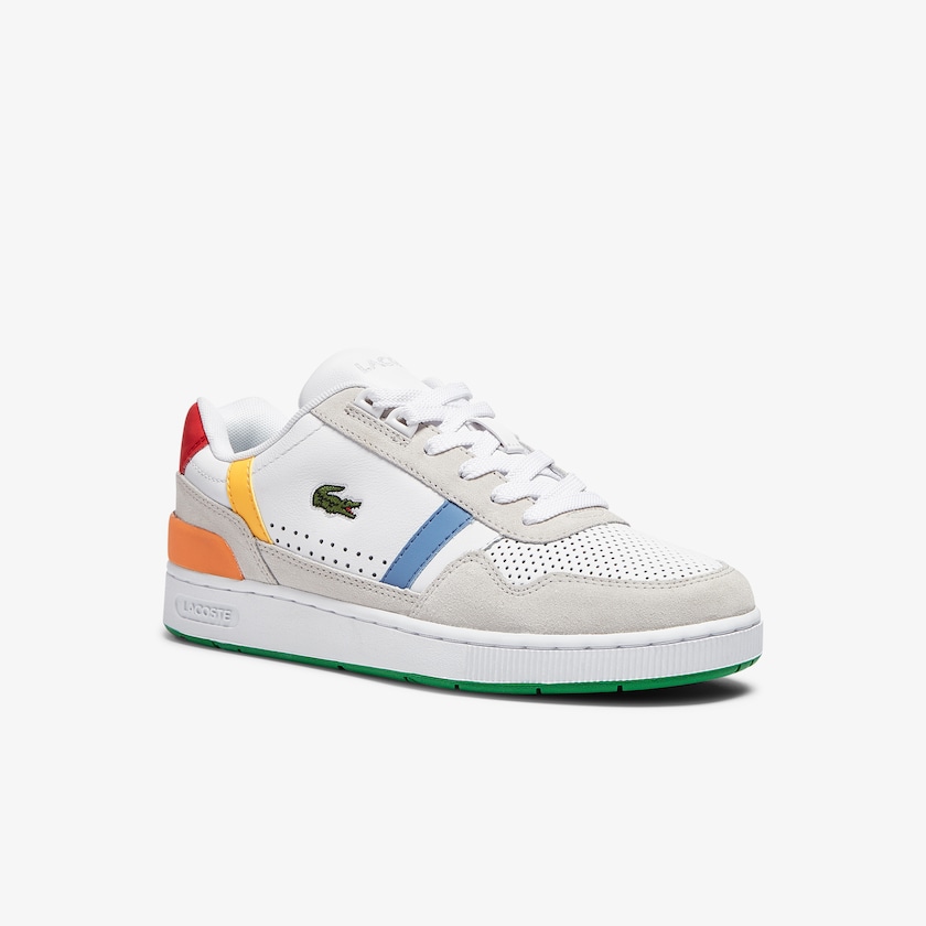 Women's Lacoste White / Green Sneakers T-Clip Leather x Polaroid ZG8-73627L8