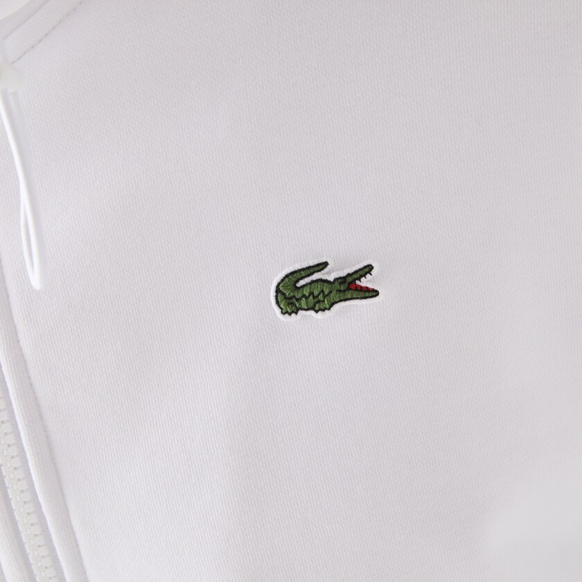 Men's Lacoste White / Green / Blue / Navy Blue / White Sweatshirts SPORT Hooded Colorblock Fleece RI5-96779J7