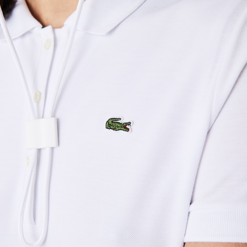 Women's Lacoste White / Green / Navy Blue Polo Dress SPORT Roland Garros Pleated XK1-90799R1