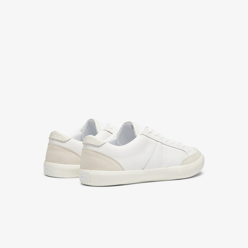 Men's Lacoste White / Grey Sneakers Coupole Leather and Suede CP6-40404F9