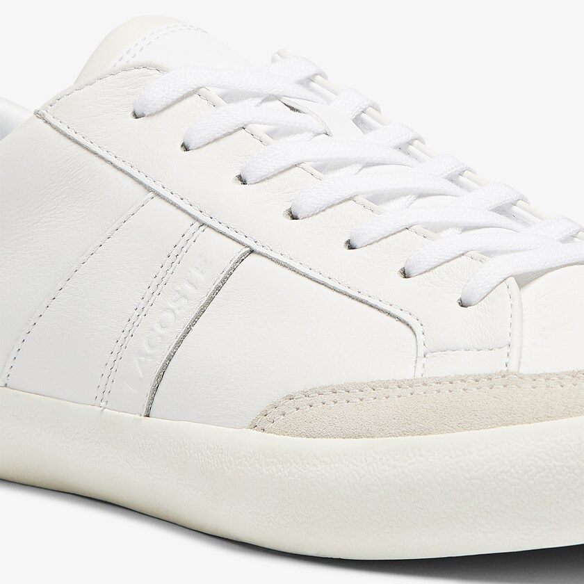 Men's Lacoste White / Grey Sneakers Coupole Leather and Suede CP6-40404F9