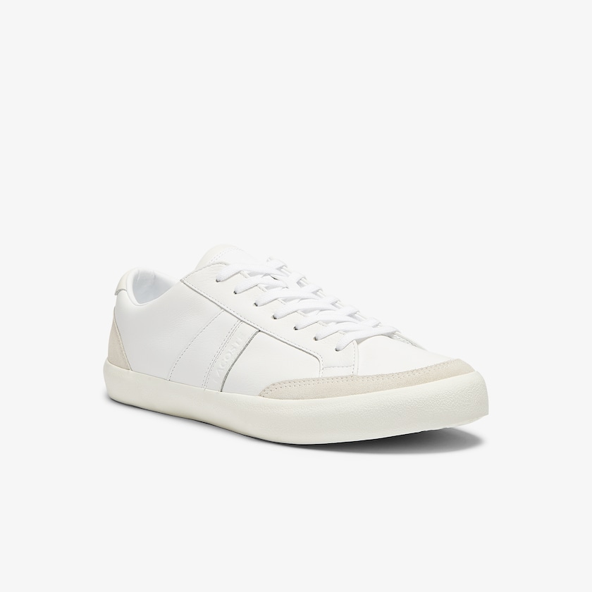Men's Lacoste White / Grey Sneakers Coupole Leather and Suede CP6-40404F9